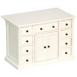 (image for) American Victorian Kitchen Island - White