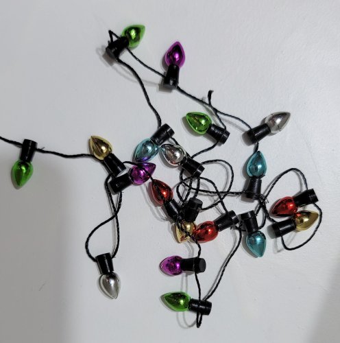 (image for) Metallic Holiday Light String Non-Electric