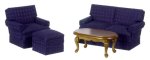 (image for) Navy Small Living Room Set - 4pc