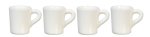 (image for) Small White Mugs 4pc