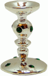 (image for) Emerald Encrusted Tall Candlestick Holder