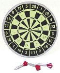 (image for) Dartboard w/ 3 Red Darts