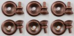 (image for) Traditional Round Door Knob Oil Rub Bronze 6pc