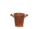 (image for) Small Rusted Metal Handled Bucket