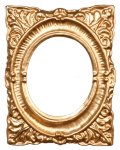 (image for) Oval Gold Frame 1.5 x 2