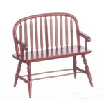 (image for) Colonial Windsor Bench - Mahogany