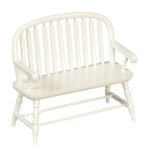 (image for) Colonial Windsor Bench - White