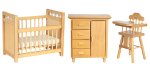 (image for) Nursery Furniture Set - Oak - 3pc