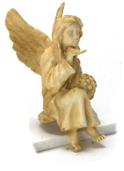 (image for) Sitting Angel Statue Tan