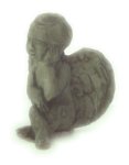 (image for) Green Sleeping Cherub Statue 2pc