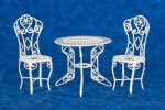 (image for) Patio Set 3pc - White