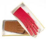 (image for) Red Gloves & Brown Gloves in Box 2pr