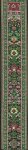 (image for) Large Turkish Rectangular Throw Rug Runner - Green Floral