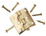 (image for) Brass Butt Hinges 4pc w/ Nails