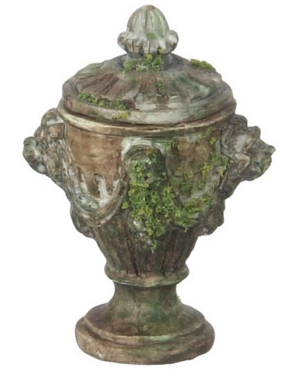 (image for) Brown Jardiniere w/ Moss 3pc