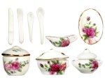 (image for) Red Rose Dinnerware Set 12pc