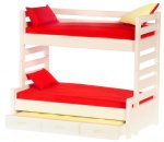 (image for) White Trundle Bunk Bed