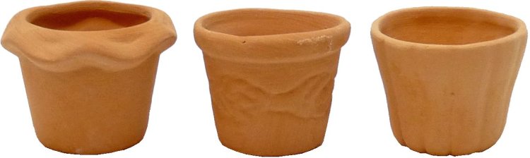 (image for) Clay Pots 3pc