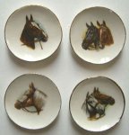 (image for) Horse Head Plates 4pc Set