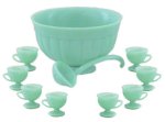 (image for) Punch Bowl Set - Jadite