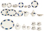 (image for) Country Blue & White China Tea Set 35pc