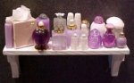 (image for) Long Shelf w/ Lavender & White Cosmetics