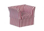 (image for) Contemporary Chair Red & White Stripe