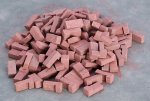 (image for) Red Blend Brick Corner 125pc