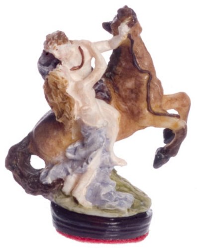 (image for) Riding a Horse Figurine