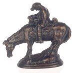 (image for) Brass Rodeo Horse Figurine