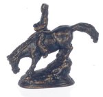 (image for) Brass Rodeo Bucking Horse Figurine