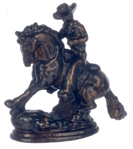 (image for) Brass Rodeo Bowing Horse Figurine