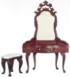 (image for) Mahogany Dressing Table w/ Stool