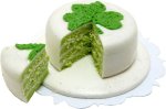 (image for) Shamrock Cake Sliced