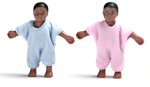 (image for) Black Baby Twins Boy & Girl