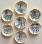 (image for) Blue Holland Plates 7pc