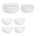 (image for) White Enamelware Dishes 12pc