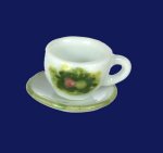 (image for) Cup & Saucer w/ Spring Flowers