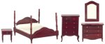 (image for) Mahogany Bedroom Set - 4pc