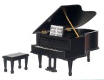 (image for) Grand Piano w/ Bench - Black