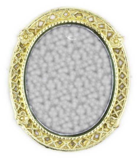 (image for) Brass Oval Mirror