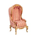 (image for) 1/2in Scale Hooded Armchair Gold A