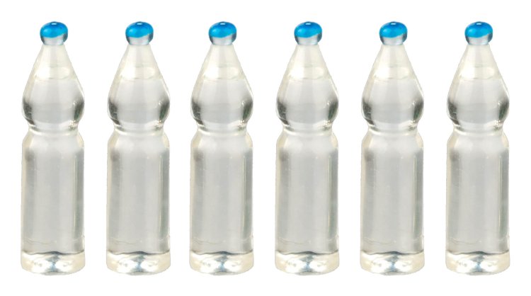 (image for) Unlabeled Water Bottle 6pc