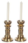 (image for) Candlestick Set 2pc Brass Non-Electric