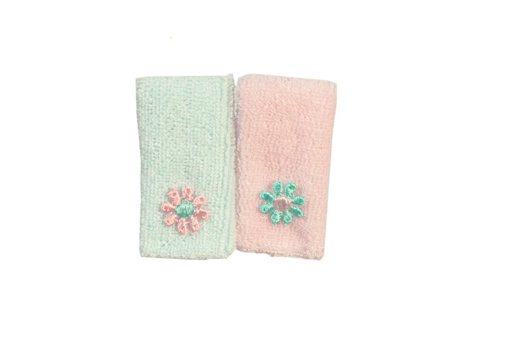 (image for) Embroidered Bathroom Towel Set 2pc