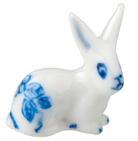 (image for) Floral Bunny Statue