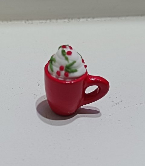 (image for) Christmas Red Mug with Whipped Topping