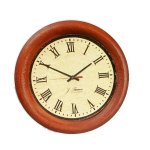 (image for) Roman Numerals Wooden Wall Clock