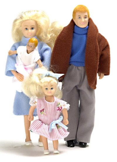 (image for) Modern Doll Family Blonde 4pc