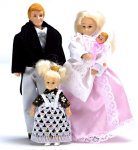 (image for) Victorian Doll Familiy Blonde 4pc